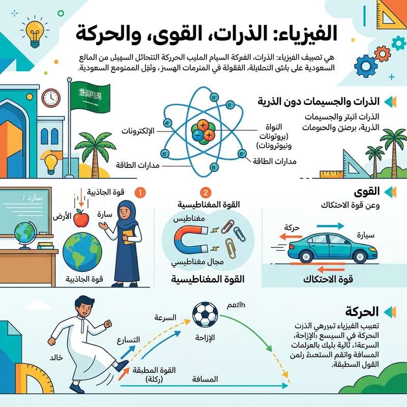 الدليل الشامل لفهم الفيزياء في المنهج السعودي: من القوانين إلى التطبيق